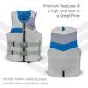 Jetpilot Fleet Neoprene Dual Coast Guard Approved Life Jacket PFD (Silver, S/M) view 3