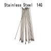 Bicycle Stainless Silver Steel Spokes 36pcs Bike Spoke 14G J Bend Steel Bicycle Spokes with Nipples (Color : 265mm) view 2