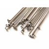 Bicycle Stainless Silver Steel Spokes 36pcs Bike Spoke 14G J Bend Steel Bicycle Spokes with Nipples (Color : 265mm) view 4