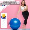 Jerify 3 Pcs Exercise Ball Inflatable Yoga Ball for Pregnancy Pilates Core Workout Equipment with Pump and Plug for Chair Fitness Stability Balance Birthing Gym Home Office Support 330lbs(26 Inch) view 2