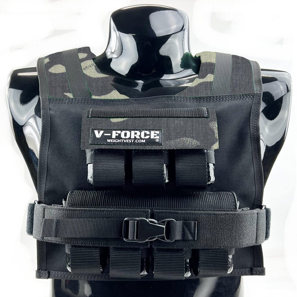 35 lb. V-Force Weighted Vest (Black Multi Cam)