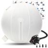 Exercise Ball 65cm/26in, White Mirco Plush Soft Cover with Electric Quick Pump For Yoga, Pilates, Fitness Balance Stability, Office Ball Chair Seat. Soft & Slip Resistant, Pro Guide view 1