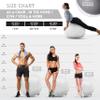 Exercise Ball 65cm/26in, White Mirco Plush Soft Cover with Electric Quick Pump For Yoga, Pilates, Fitness Balance Stability, Office Ball Chair Seat. Soft & Slip Resistant, Pro Guide view 2