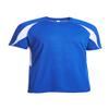 Expert Brand USA-Made Men's Oxymesh Dry Fit Sleeveless Athletic Shirt Royal Blue/White view 1
