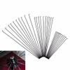 10PCS 12 Mm Steel Spokes 14G Bicycle Spokes Diameter Spokes Carbon Steel E-Bike Spokes Black (Color : 255mm) view 2