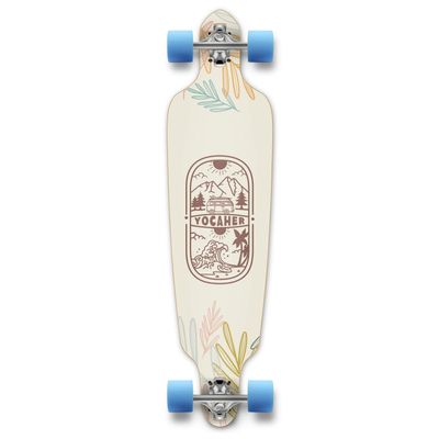 Yocaher Earth Series (Adventure Colored) Complete Skateboards Longboard w/BlackWidow Premium 80A Grip Tape Aluminum Truck ABEC-9 Bearing 70mm Skateboard Wheels