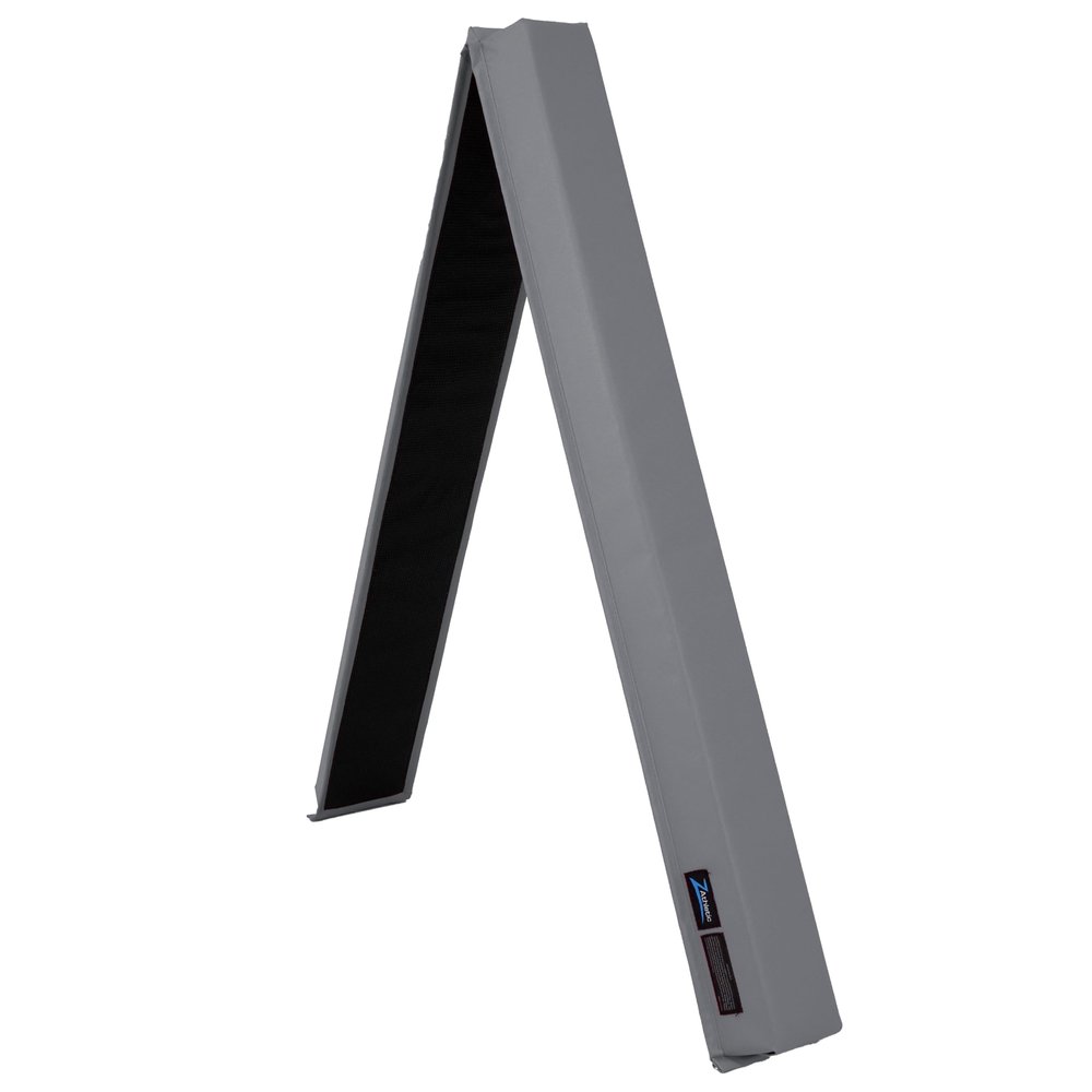 Z-Athletic Gymnastics Training Foldable Foam 8-Foot Floor Balance Beam for Kids, Dark Grey