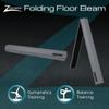 Z-Athletic Gymnastics Training Foldable Foam 8-Foot Floor Balance Beam for Kids, Dark Grey view 2