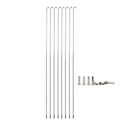 20pcs 14G J-Bend Stainless Steel Spokes 260/261/271/273/291/293mm and 16mm Long Connector Road Bike (Color : 273mm)