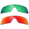 Alphax 2 Pair Polarized Replacement Lenses for Oakley Sutro OO9406 Sunglasses- Red+Green