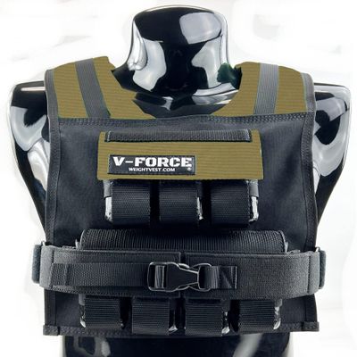 35 lb. V-Force Weighted Vest (Tan)