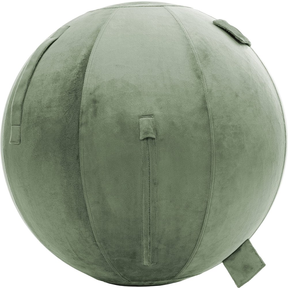 Husband Pillow Exercise Ball Case Cover Only - 85cm/40in, Desert Sage Mirco Plush Soft Cover for Yoga, Pilates, Fitness Balance Stability, Office Ball Chair Seat. Soft & Slip Resistant, Pro Guide