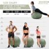 Husband Pillow Exercise Ball Case Cover Only - 85cm/40in, Desert Sage Mirco Plush Soft Cover for Yoga, Pilates, Fitness Balance Stability, Office Ball Chair Seat. Soft & Slip Resistant, Pro Guide view 2