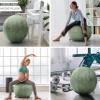 Husband Pillow Exercise Ball Case Cover Only - 85cm/40in, Desert Sage Mirco Plush Soft Cover for Yoga, Pilates, Fitness Balance Stability, Office Ball Chair Seat. Soft & Slip Resistant, Pro Guide view 4