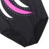 BAOHULU Leotards for Girls Gymnastics Toddler Shiny Diamond Metallic Athletic Bodysuit B183_BlackHotPink_6A view 4