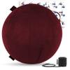 Husband Pillow Exercise Ball 65cm/26in, Arizona Maroon Microsuede Leather Cover with Manaul Pump for Yoga, Pilates, Fitness Balance Stability, Office Ball Chair Seat. Soft & Slip Resistant, Pro Guide view 1