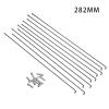 10 Pack Diameter 2mm Bike Spokes with Nipples Stainless Steel Mountain Road Bike High Strength Spoke Line Bike Parts (Color : 282MM) view 2