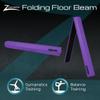Z-Athletic Gymnastics Training Foldable Foam 8-Foot Floor Balance Beam for Kids, Purple view 2