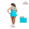 SKATE GURU SAGESTER # 137 / Italy Hand-Made/Ice Skating Dress/SW/Sz: S, Bay Blue view 3