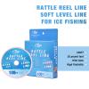SF Rattle Reel Line for Ice Fishing Rattle Reels Tip-Up 100FT 35LB Sink Fluo Yellow view 2