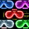 100 Pack Glow in The Dark Glasses Bulk for Kid Adult, 5 Color LED Light Up Glasses with 3 Flashing Modes, Neon Glowing Party Favor Supplies for New Years Eve Birthday Wedding Halloween Goody Bag stuff view 2