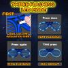 100 Pack Glow in The Dark Glasses Bulk for Kid Adult, 5 Color LED Light Up Glasses with 3 Flashing Modes, Neon Glowing Party Favor Supplies for New Years Eve Birthday Wedding Halloween Goody Bag stuff view 3