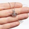 zapbest Crown Pendant Necklace Luxury Box Graduation Necklace, congratulation Necklace, Graduation Necklace For Daughter, appreciation Necklace From Dad, Mo view 3