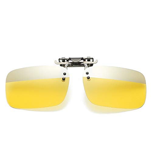 SagaSave Polarized Night Vision Sunglasses Clip Sunshade Anti-Glare Glasses Clip for Men and Women Fashion