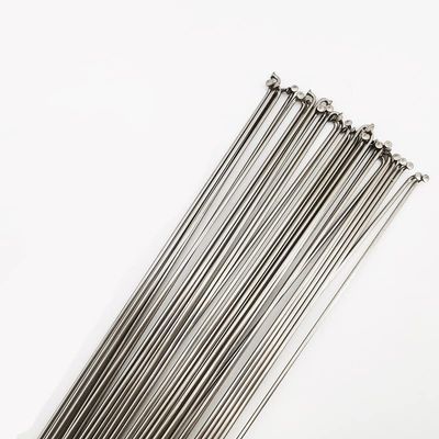 13G 14G Bicycle Spokes with Nipples 304 Stainless Steel Mountain Road Bike High Strength Electric Bicycle Spokes Accessories (Color : Sliver 14G 36pcs)