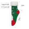 Kids Women Christmas Floor Socks Girls Santa Calf Socks Xmas Party Slipper Socks Cute Fleece Long Socks Non-Slip Family Socks view 4