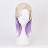 XiongXiongLe Purple Golden Wig Cosplay Anime Gold Purple Gradient Long Natural Wavy Heat Resistant Synthetic Hair Wig for Women Cos Party view 2