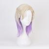 XiongXiongLe Purple Golden Wig Cosplay Anime Gold Purple Gradient Long Natural Wavy Heat Resistant Synthetic Hair Wig for Women Cos Party view 3
