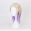 XiongXiongLe Purple Golden Wig Cosplay Anime Gold Purple Gradient Long Natural Wavy Heat Resistant Synthetic Hair Wig for Women Cos Party view 4