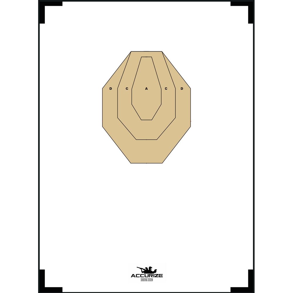 Accurize Shooting Target IPSC /5m