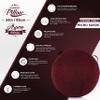 Exercise Ball Case Cover Only - 85cm/40in, Arizona Maroon Microsuede Leather Cover For Yoga, Pilates, Fitness Balance Stability, Office Ball Chair Seat. Soft & Slip Resistant, Pro Guide view 3