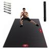 HAPBEAR Extra Large Exercise Mat-7'x5'/6'x4'x8mm(1/3 inch), Non-Slip, Ultra Durable, Thick Workout Mats for Home Gym Flooring Cardio, Yoga Mats for Fitness, High-Density Exercise Mat, Shoes-Friendly view 1