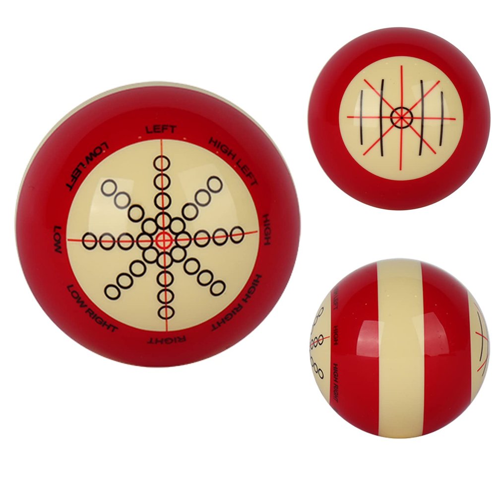 CUEELF Billiards Cue Ball for Practice Training Artifact Standard Portable Table Training Pro Cue Ball for America Pool Eight Ball