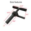 WINBOX Tib Bar-Tibialis Anterior Exercise Equipment, Tibialis Trainer Calf Raise Machine for Strength Training, Fits 2" Weight Plates view 4