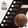 Exercise Ball 65cm/26in, Chocolate Mirco Plush Soft Cover with Manaul Pump For Yoga, Pilates, Fitness Balance Stability, Office Ball Chair Seat. Soft & Slip Resistant, Pro Guide view 3