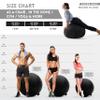 Husband Pillow Exercise Ball Case Cover Only - 65cm/26in, Black Mirco Plush Soft Cover for Yoga, Pilates, Fitness Balance Stability, Office Ball Chair Seat. Soft & Slip Resistant, Pro Guide view 2