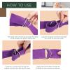 10 Pcs Yoga Strap 8ft Yoga Stretching Exercise Band Stretching Belt with Adjustable Metal D Ring Buckle Loop for Pilates, Dance, Physical Therapy, Gym Workout view 4