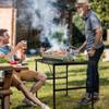 Grovind Folding Grill Table Camping Table with Mesh Desktop, Lightweight 3 FT Metal Table for Outside, Height Adjustable Portable Grill Tables for Camping, Picnic, Beach and BBQ, RV view 2