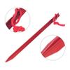 4 Pack Tent Stakes, Heavy Duty Aluminum Ground Pegs Ultralight Metal for Camping Tents and Canopy, Tent Spikes, Decent Stakes for Your Camping Needs (red) view 4