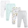 Hudson Baby Unisex Baby Cotton Pants and Leggings, Yellow Safari, 4 Toddler view 1