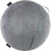 Husband Pillow Exercise Ball Case Cover Only - 85cm/40in, Iron Grey Microsuede Leather Cover for Yoga, Pilates, Fitness Balance Stability, Office Ball Chair Seat. Soft & Slip Resistant, Pro Guide view 1