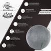 Husband Pillow Exercise Ball Case Cover Only - 85cm/40in, Iron Grey Microsuede Leather Cover for Yoga, Pilates, Fitness Balance Stability, Office Ball Chair Seat. Soft & Slip Resistant, Pro Guide view 3