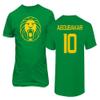 FLAURA Cameroon Soccer #10 Aboubakar World Football Fans Adult Men's Unisex T-Shirt (Green, 5X-Large) view 1