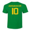FLAURA Cameroon Soccer #10 Aboubakar World Football Fans Adult Men's Unisex T-Shirt (Green, 5X-Large) view 3