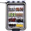 32/40/60/68pcs Fishing Flies Set Dry Wet Flies Nymphs, Streamers, Wooly Buggers, Terrestrials, Insect Lure Set (32pcs Assorted Flies in Fly Box) view 1
