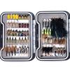 32/40/60/68pcs Fishing Flies Set Dry Wet Flies Nymphs, Streamers, Wooly Buggers, Terrestrials, Insect Lure Set (72pcs Assorted Flies in Fly Box) view 1